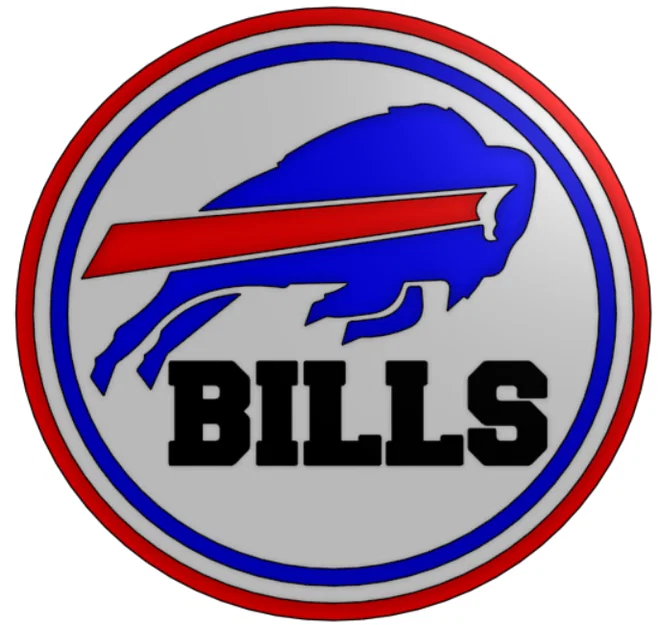 Miếng lót ly Buffalo Bills (Buffalo Bills Coaster) cho fan NFL - Image 1