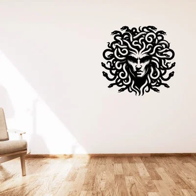Trang trí tường Medusa the Gorgon (phong cách tối giản)