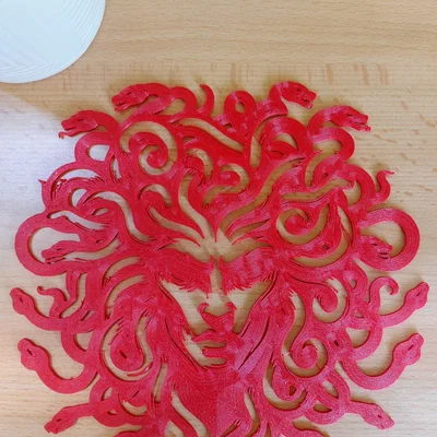 Trang trí tường Medusa the Gorgon (phong cách tối giản)