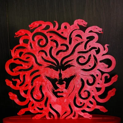 Trang trí tường Medusa the Gorgon (phong cách tối giản)