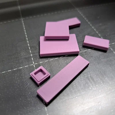 Tile tham số có rãnh (Parametric Tile with Groove) tương thích LEGO