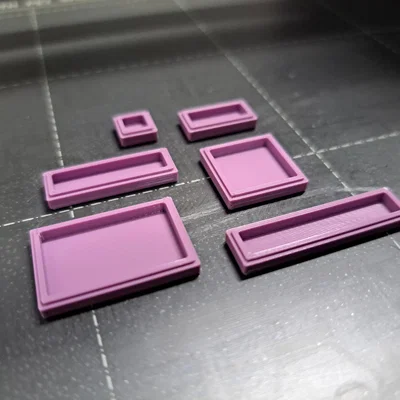 Tile tham số có rãnh (Parametric Tile with Groove) tương thích LEGO