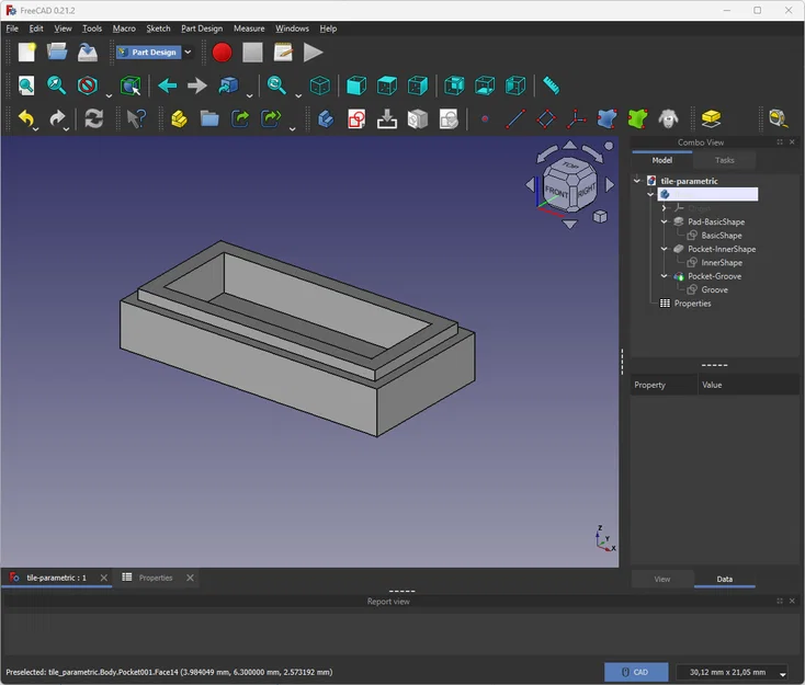 Tile tham số có rãnh (Parametric Tile with Groove) tương thích LEGO - Image 3