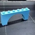 Gạch Brick có Inside Bow 1x6x2 (tương thích LEGO 15254) - Thumbnail 1