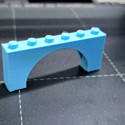 Gạch Brick có Inside Bow 1x6x2 (tương thích LEGO 15254)
