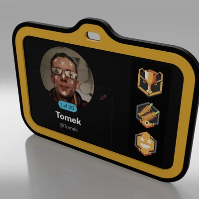 Holder thẻ ID/Badge 2 màu (2 phần ráp snap-fit)