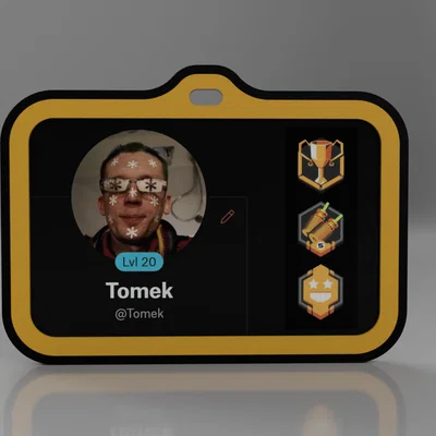 Holder thẻ ID/Badge 2 màu (2 phần ráp snap-fit)