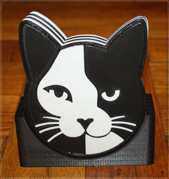 Đế lót ly hình mèo (Cat Coasters) - Image 2