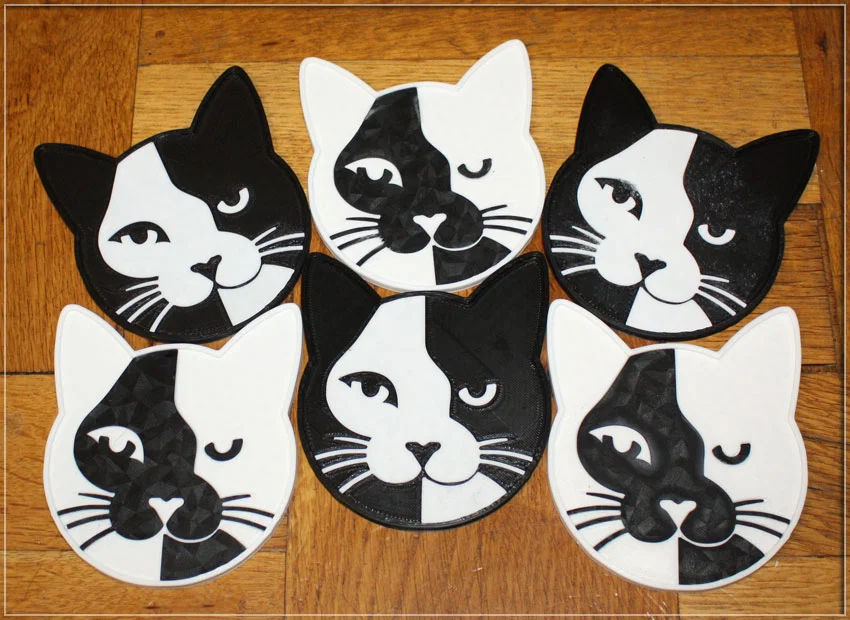Đế lót ly hình mèo (Cat Coasters) - Image 4