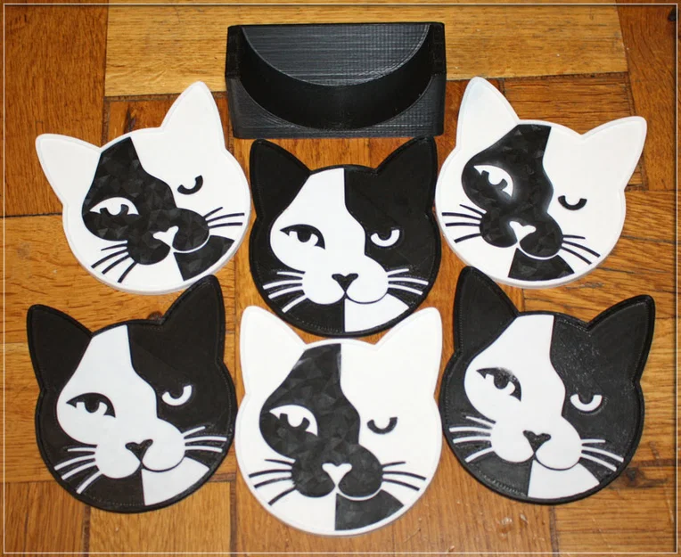 Đế lót ly hình mèo (Cat Coasters) - Image 5