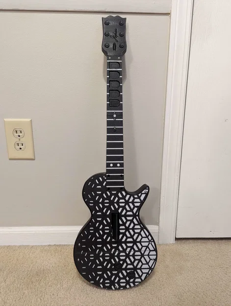 Les Paul Clone Hero tùy chỉnh, kèm blank plates tùy biến - Image 1