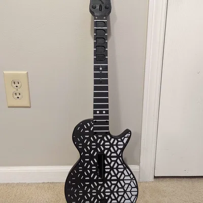 Les Paul Clone Hero tùy chỉnh, kèm blank plates tùy biến