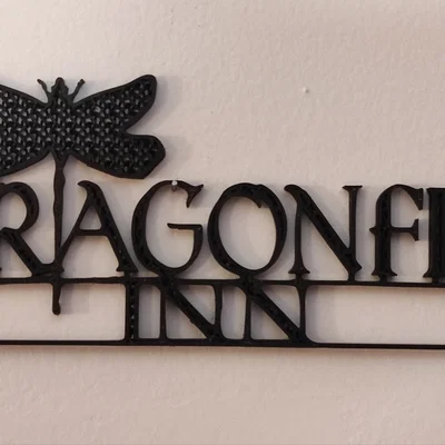 Mô hình bảng hiệu Dragonfly Inn Gilmore Girls trang trí tường