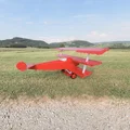 Máy bay kit card Fokker Dr.1 (cánh tà NEW FLAPS) - Thumbnail 3