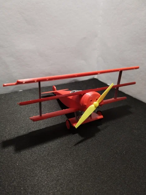 Máy bay kit card Fokker Dr.1 (cánh tà NEW FLAPS) - Image 7