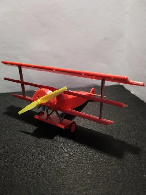 Máy bay kit card Fokker Dr.1 (cánh tà NEW FLAPS) - Image 8