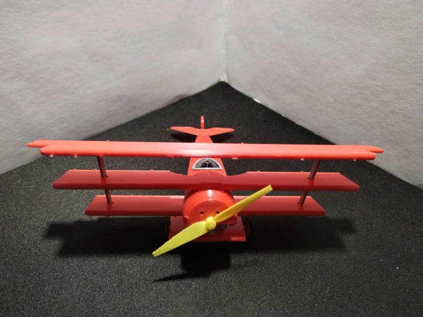 Máy bay kit card Fokker Dr.1 (cánh tà NEW FLAPS) - Image 10