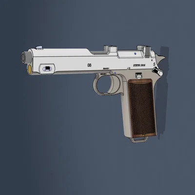 Súng lục Steyr-Hahn 1912 (3D printable)