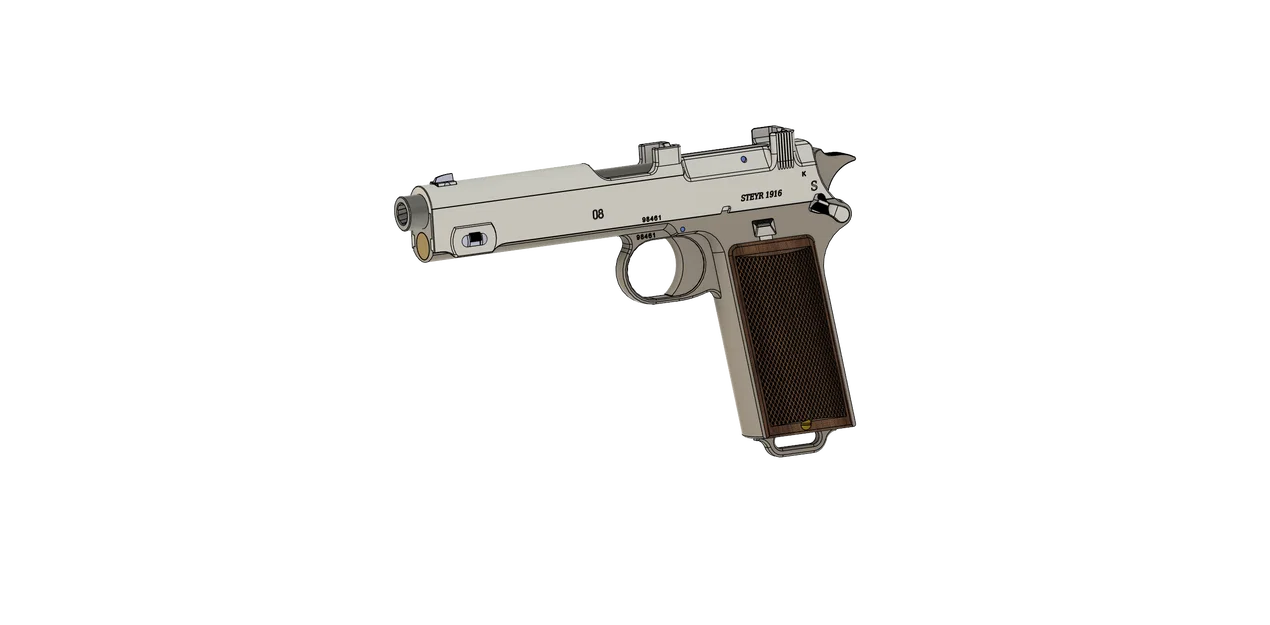 Súng lục Steyr-Hahn 1912 (3D printable) - Image 2