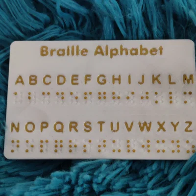 Thẻ học bảng chữ cái Braille bỏ túi - Thiết kế in 3D nhỏ gọn