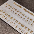 Thẻ học bảng chữ cái Braille bỏ túi - Thiết kế in 3D nhỏ gọn - Thumbnail 3