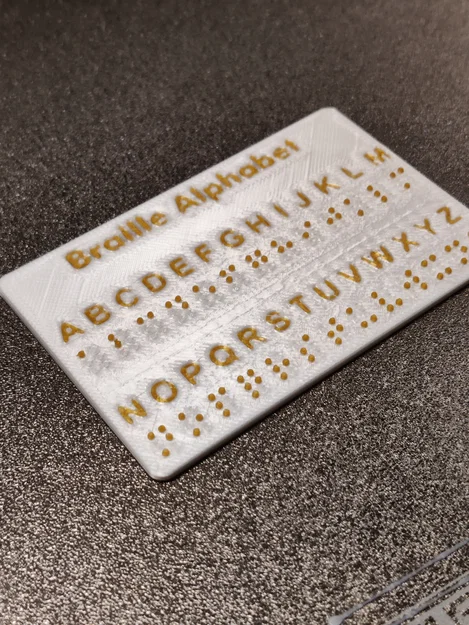 Thẻ học bảng chữ cái Braille bỏ túi - Thiết kế in 3D nhỏ gọn - Image 4