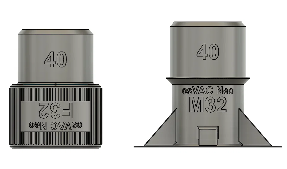 osVAC neo adapter DN40 sang M32 và DN40 sang F32 - Image 1
