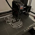 Mẫu in 3D đầu lâu Mexico trang trí (Mexican Skull Silhouette) - Thumbnail 2