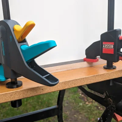 Chuyển kẹp một tay Bessey/Wolfcraft thành workbench clamp cho bàn 20 mm