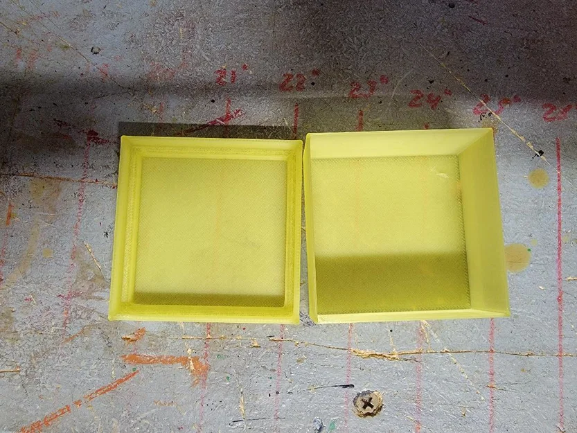Hộp lưu trữ vuông có nắp (friction fit) - Image 4