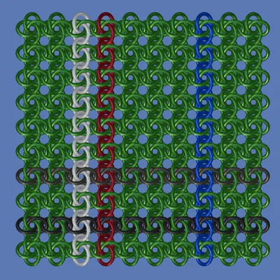 Brejao Flower Chainmail pattern V2 (mẫu hoa chainmail)