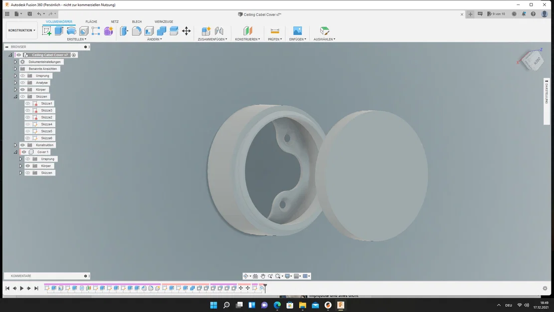 Hộp nối/ốp dây trần & tường Type A (Ceiling/Wall Cable Connection/Coverbox) - Image 5