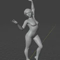 Mô hình cô gái tạo dáng nghệ thuật (Girl Posing) trang trí để bàn - Thumbnail 2