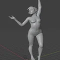Mô hình cô gái tạo dáng nghệ thuật (Girl Posing) trang trí để bàn - Thumbnail 4