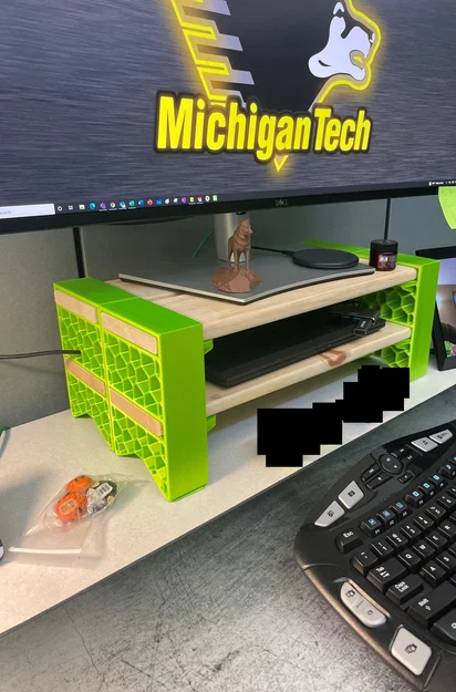 Kệ kê màn hình hoặc kệ để đồ (Monitor stand/shelf) 2 mảnh - Image 1