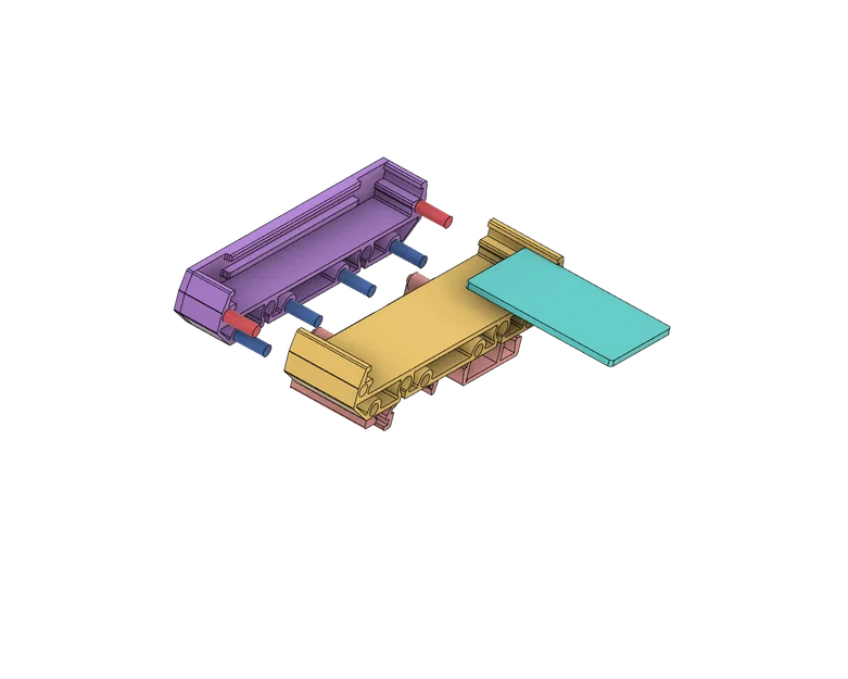Giá đỡ PCB parametric (chỉnh được) gắn DIN-Rail - Image 2
