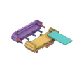 Giá đỡ PCB parametric (chỉnh được) gắn DIN-Rail - Thumbnail 2
