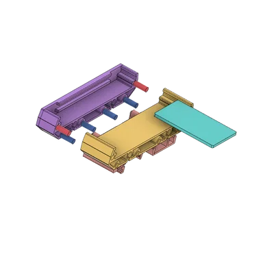 Giá đỡ PCB parametric (chỉnh được) gắn DIN-Rail