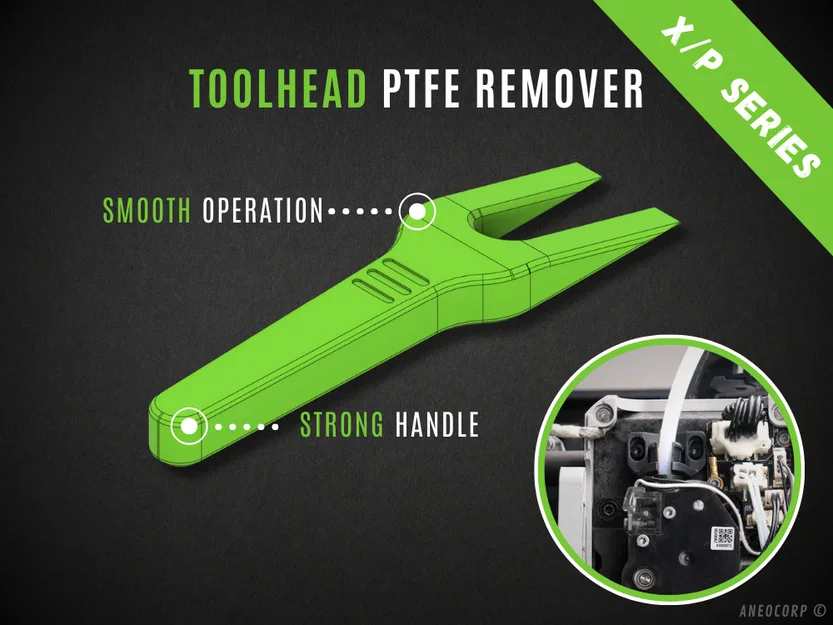 Dụng cụ tháo PTFE ToolHead - Dòng X/P Series - Image 1