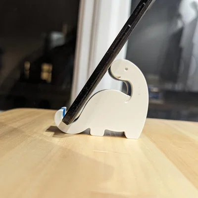 Giá đỡ điện thoại, máy tính bảng hình khủng long in 3D dễ thương