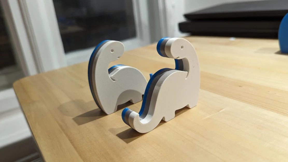 Giá đỡ điện thoại, máy tính bảng hình khủng long in 3D dễ thương - Image 2