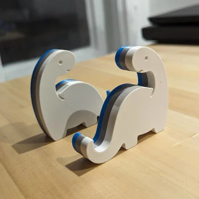 Giá đỡ điện thoại, máy tính bảng hình khủng long in 3D dễ thương