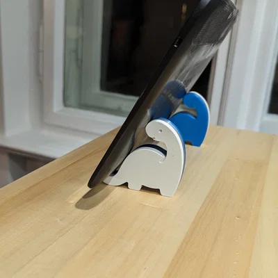 Giá đỡ điện thoại, máy tính bảng hình khủng long in 3D dễ thương