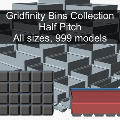 Bộ sưu tập Gridfinity Half Pitch Collection