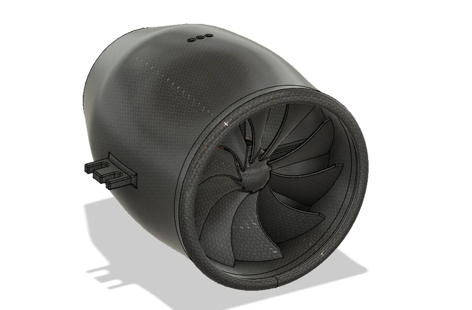 3D printed EDF 132mm (Electric Ducted Fan) RC - Image 1