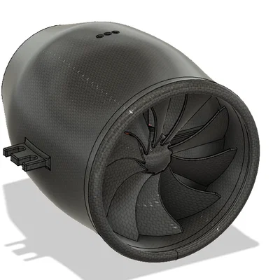 3D printed EDF 132mm (Electric Ducted Fan) RC