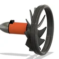 3D printed EDF 132mm (Electric Ducted Fan) RC - Thumbnail 5
