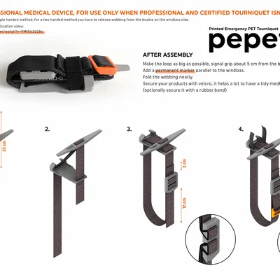 Garô khẩn cấp PEPETTO (Emergency tourniquet PEPETTO)