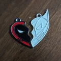 Dây chuyền mặt charm trái tim Deadpool <3 Wolverine - Thumbnail 2