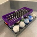 Khay để cọ cho Gridfinity Stackable Citadel Paint Pot Storage (REMIX) - Thumbnail 1